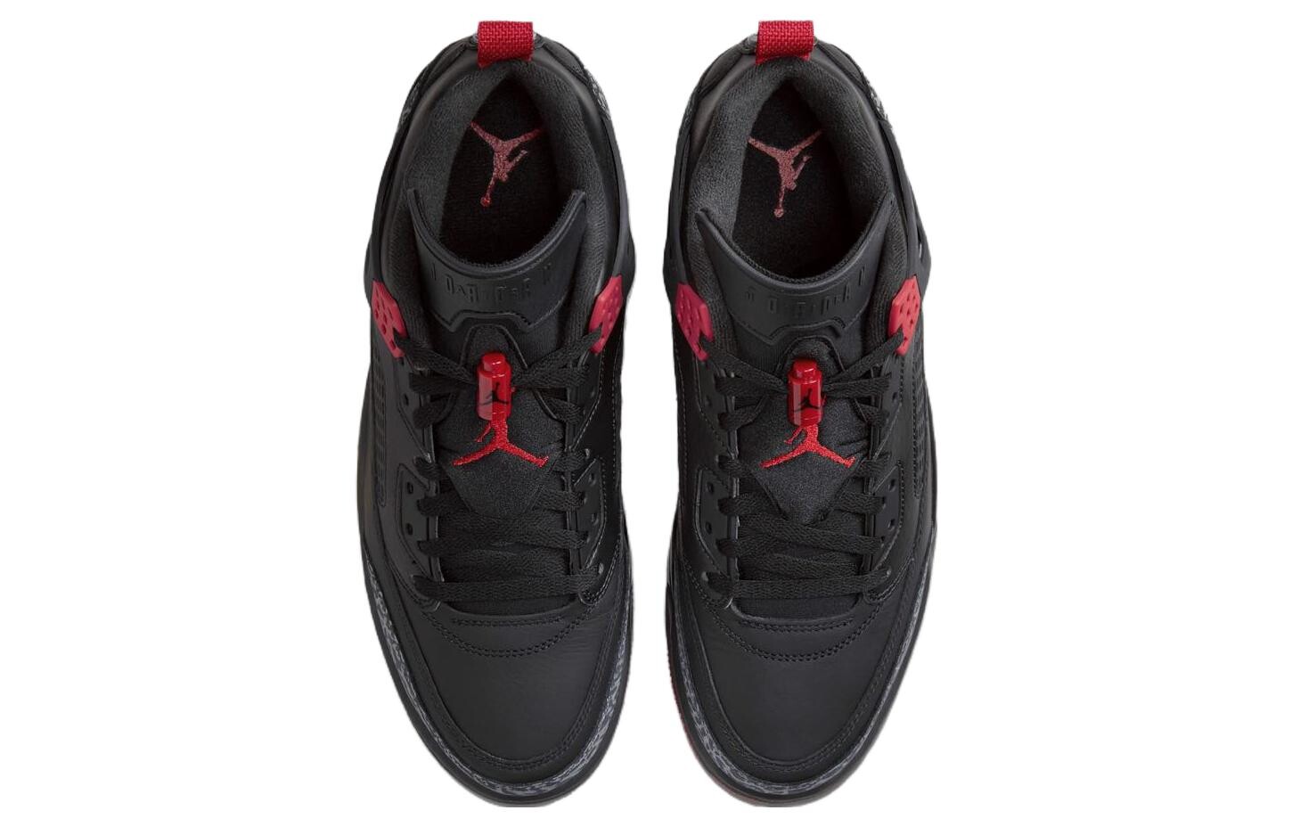 Jordan Spizike винтажные баскетбольные кроссовки мужские, Черный Красный — фото 4