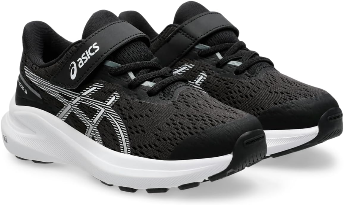 Беговые кроссовки Asics GT-1000 13 для детей дошкольного возраста, белый/черный — фото 2