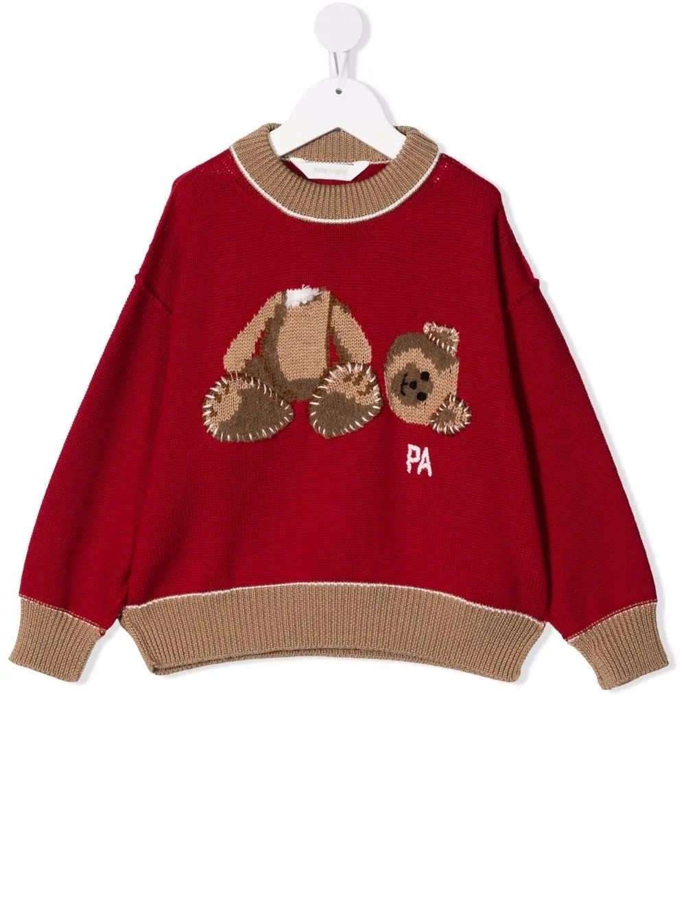 

Свитер с логотипом Palm Angels Kids, красный