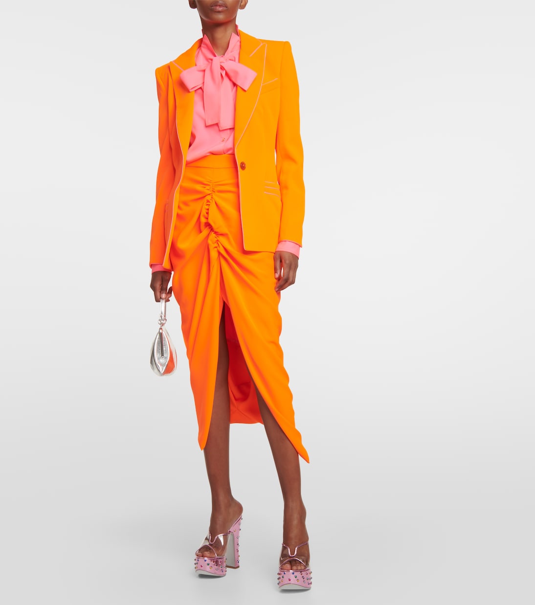 Мюли на платформе из кожи с отделкой Candy Vivienne Westwood, розовый — фото 2