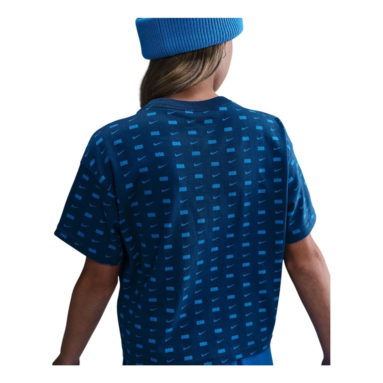 Футболка (GS) Nike x Lego Logo T-Shirt 'Brave Blue' — фото 2
