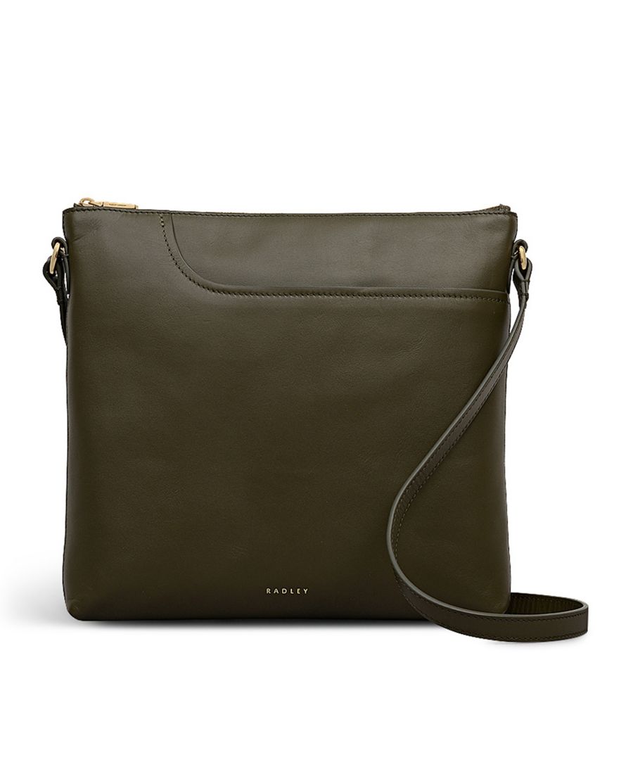 

Большая сумка через плечо с застежкой-молнией и множеством карманов Radley London, Pine Needle