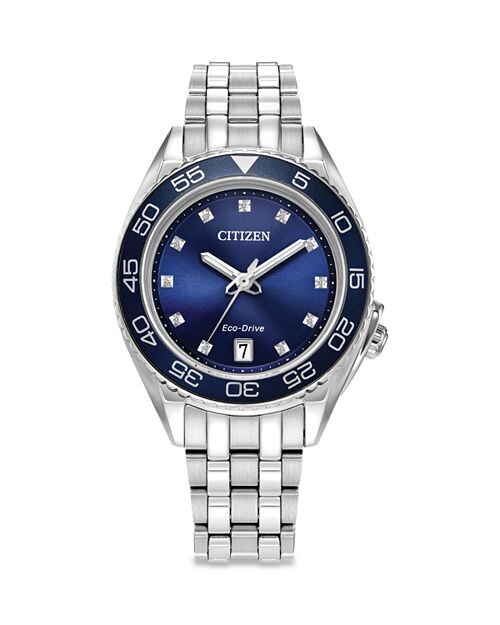 

Роскошные часы Eco-Drive Sport, 35 мм Citizen, цвет Blue