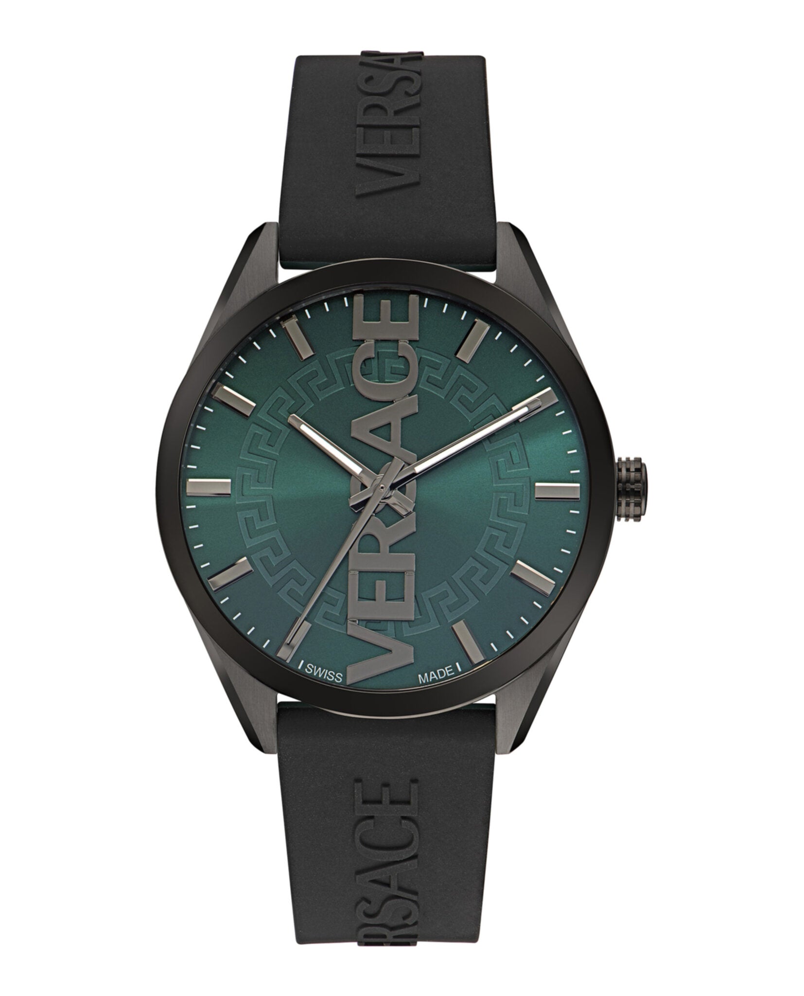 

Часы из силикона V-Vertical Versace, цвет black/ip gunmetal/green
