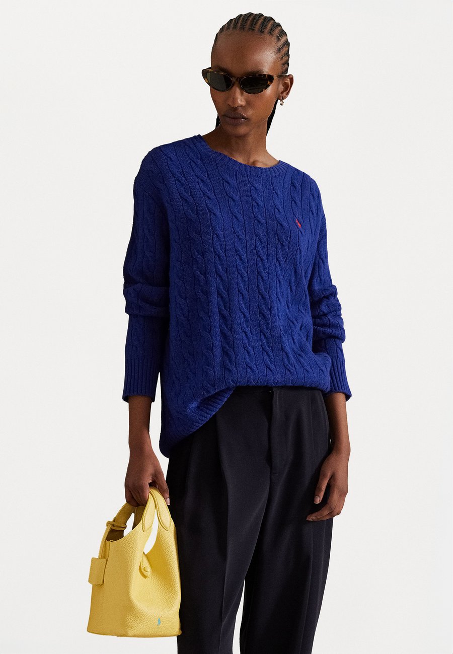 

Джемпер Polo Ralph Lauren CABLE WOOL CASHMERE CREWNECK SWEATER, Dark Blue