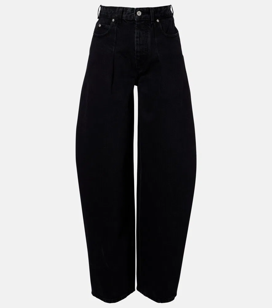 Джинсы Ovalo de-Nîmes с бочонками Jacquemus, черный