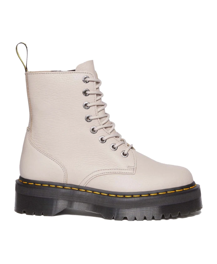 

Ботинки из голубиной кожи Dr. Martens, бежевый