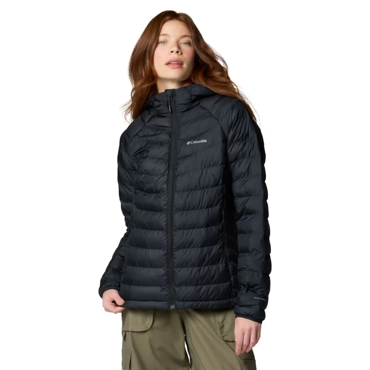 

Женский пуховик Columbia Powder Lite II с капюшоном, чёрный