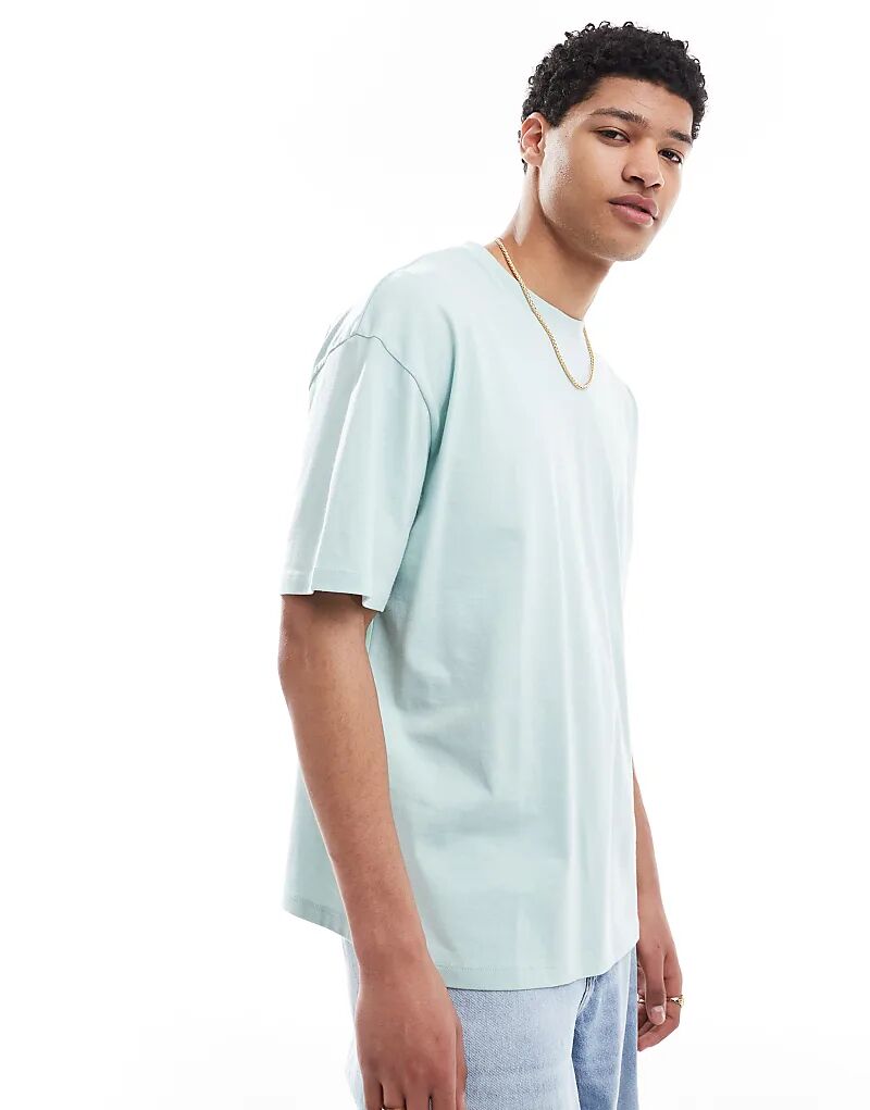 

Футболка оверсайз ASOS DESIGN Essentials синего цвета