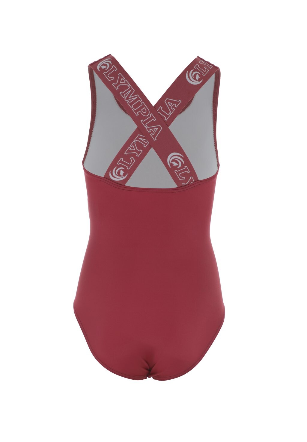 

Купальник UNI EINTEILER MIT RUNDHALSAUSSCHNITT SPORTRÜCKEN KREUZ LOGO PRINT Olympia, светло-красный