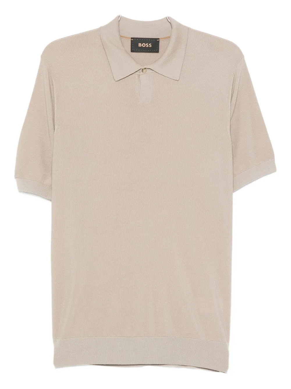 

Поло из чистой шерсти с пуговицами BOSS, нейтральный