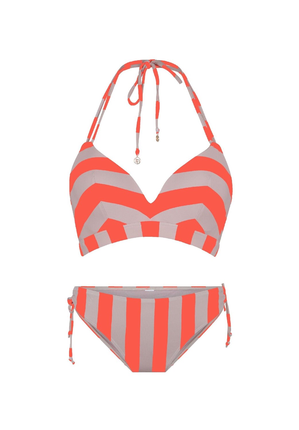 

Мягкий комплект бикини с треугольными чашечками LINGADORE, цвет Stripes Print