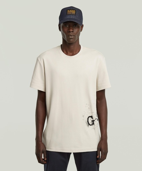 

Футболка с графическим принтом G-STAR, белый