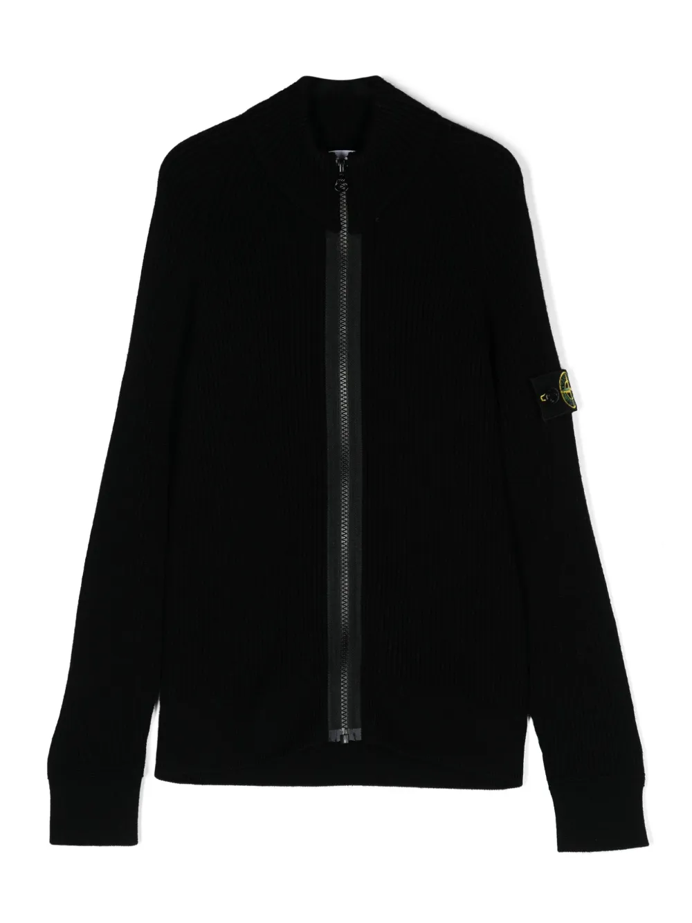 

Кардиган с рукавами реглан и нашивкой Compass Stone Island Junior, черный