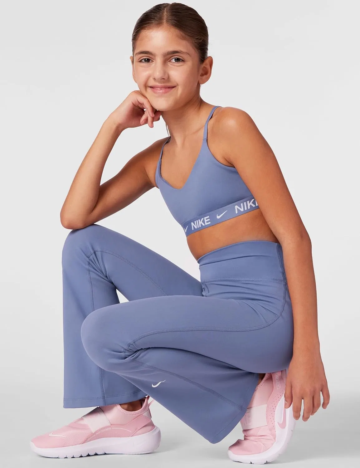 Леггинсы Nike One Dri-FIT, цвет World Indigo/White — фото 4