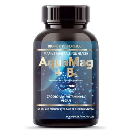 

Intenson AquaMag + B6 Натуральная магниевая пищевая добавка 60 капсул Swanson Health Products