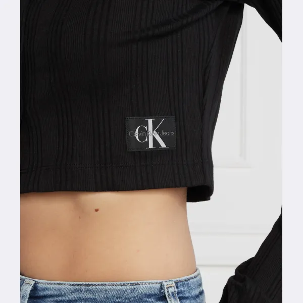 Укороченный кардиган Calvin Klein, черный — фото 4