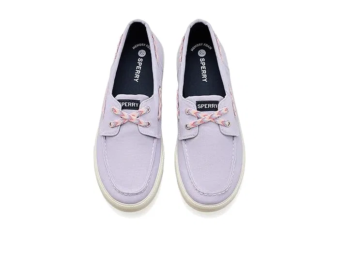 Кроссовки Bahama Sperry Kids, Lavender Mist Washed Canvas — фото 3
