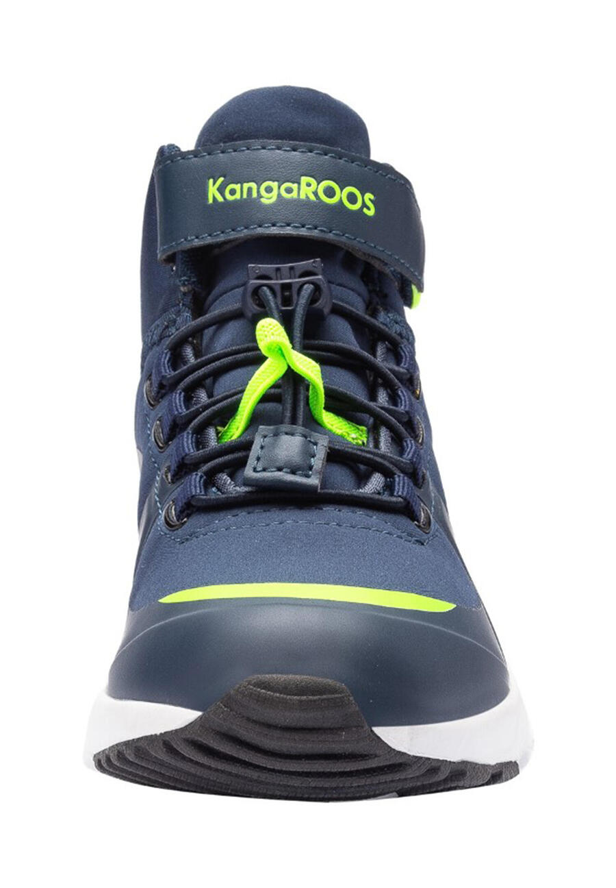 Детские кроссовки KangaROOS KX-Hydro High-Top Unisex, водонепроницаемые, 18598, синие/зелёные — фото 4
