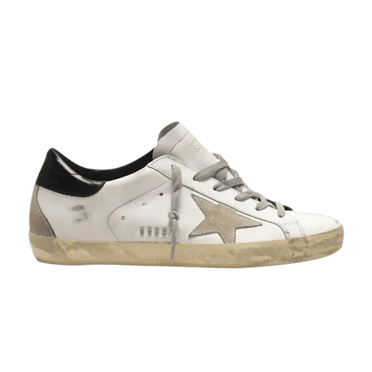 Кроссовки Golden Goose Wmns Superstar White Black Rear, белый