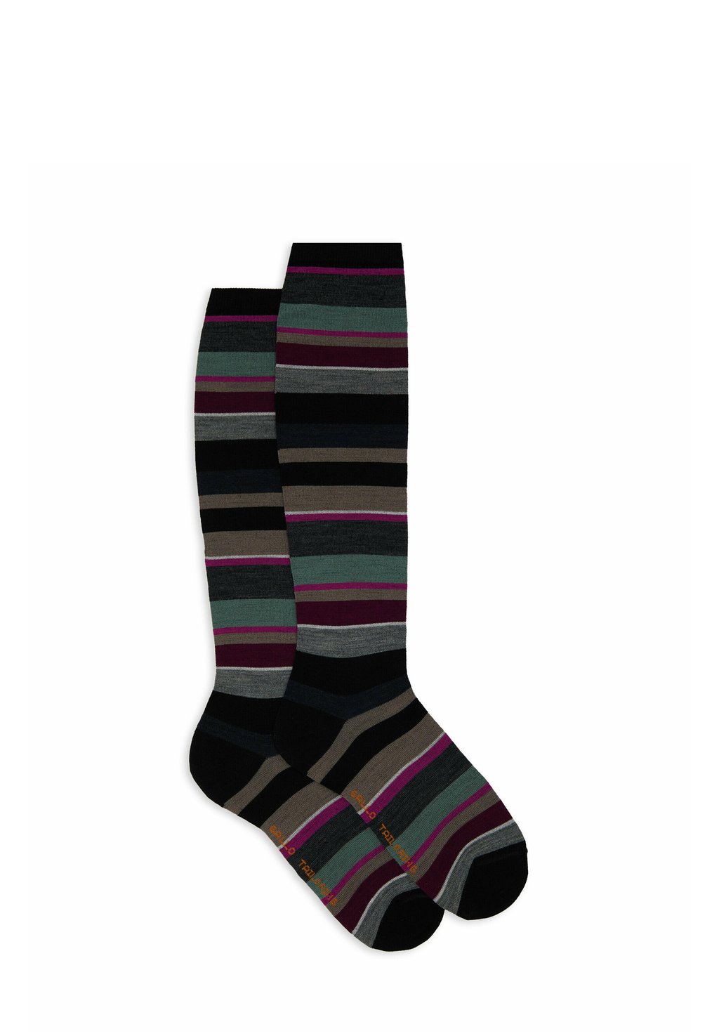 

Носки выше колена WITH STRIPES Gallo, черный