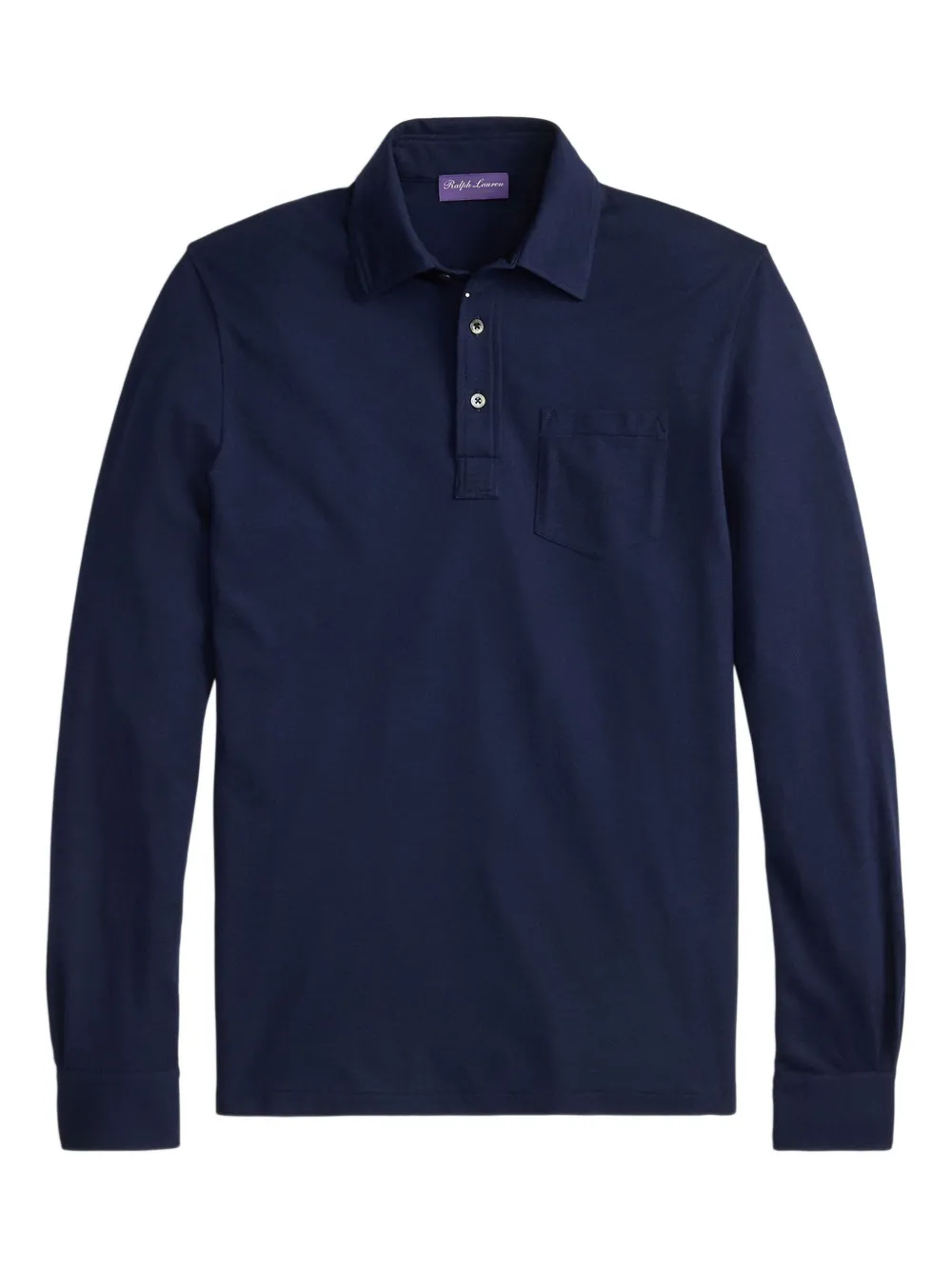 

Поло с накладным карманом Ralph Lauren Purple Label, синий