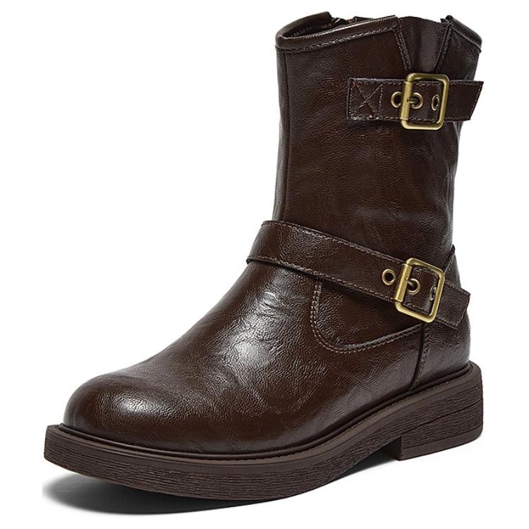 Ботильоны женские BASTO, Brown Fleece-Lined