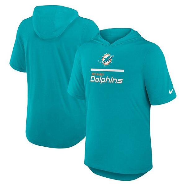 Мужская толстовка aqua miami dolphins lockup tri-blend Nike