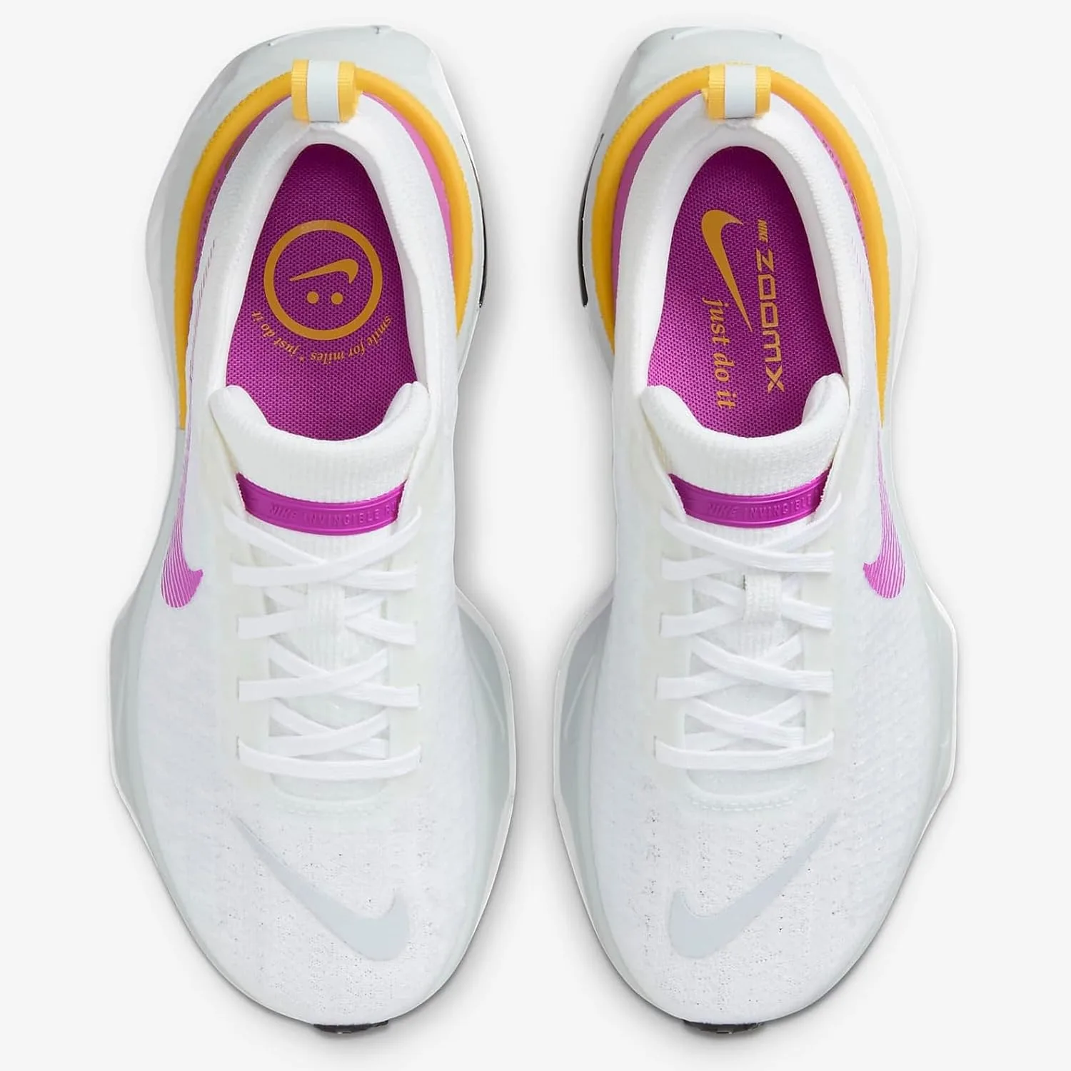 Мужские беговые кроссовки Nike Invincible 3 DR2615, белый/фиолетовый — фото 2