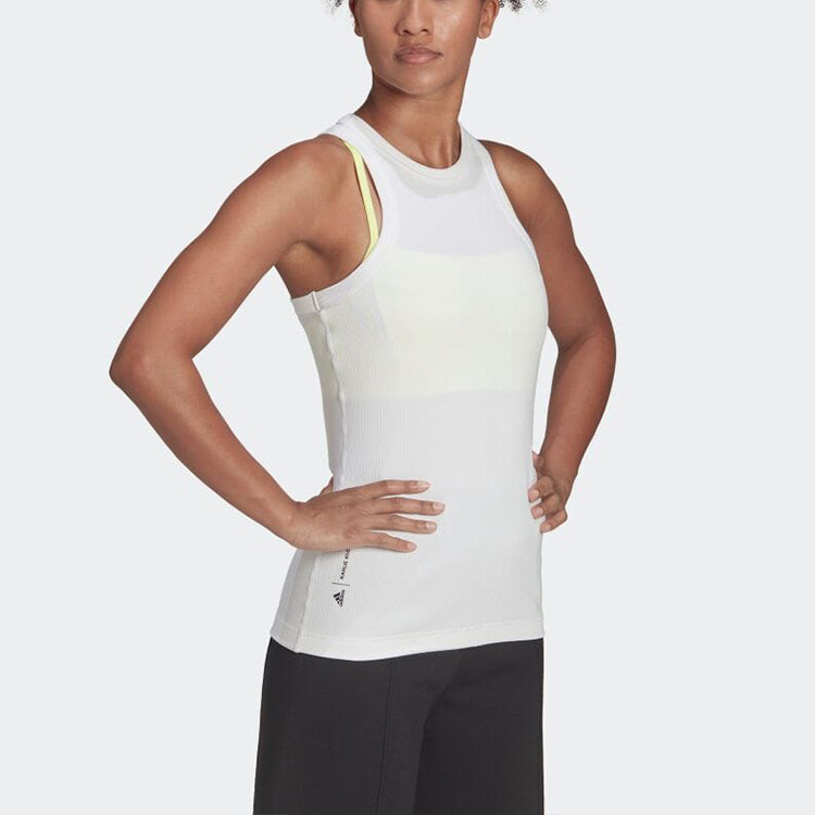 Майка женская белая Adidas — фото 4
