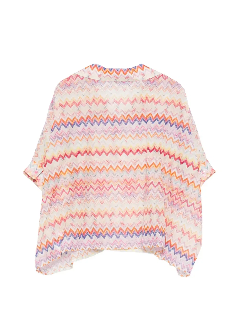 Блузка с V-образным вырезом Missoni Kids, бежевый — фото 2