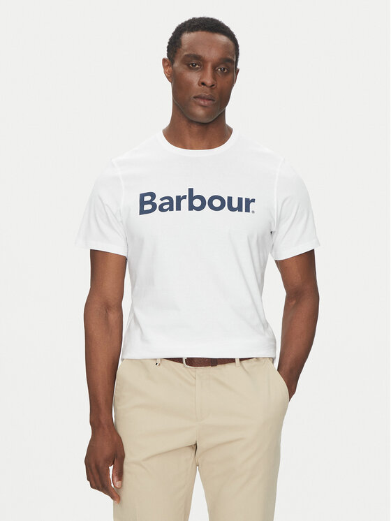 

Футболка приталенного кроя Logo MTS0531WH51 Barbour, белый