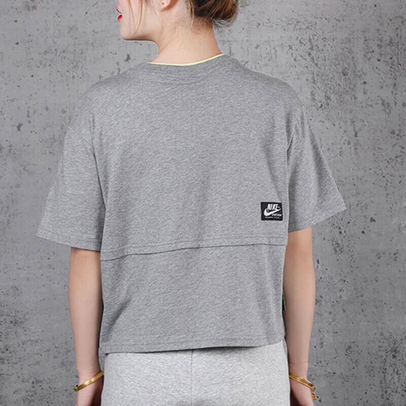 Футболка Nike Regular Fit Short Sleeve CJ2041-091, серый — фото 3