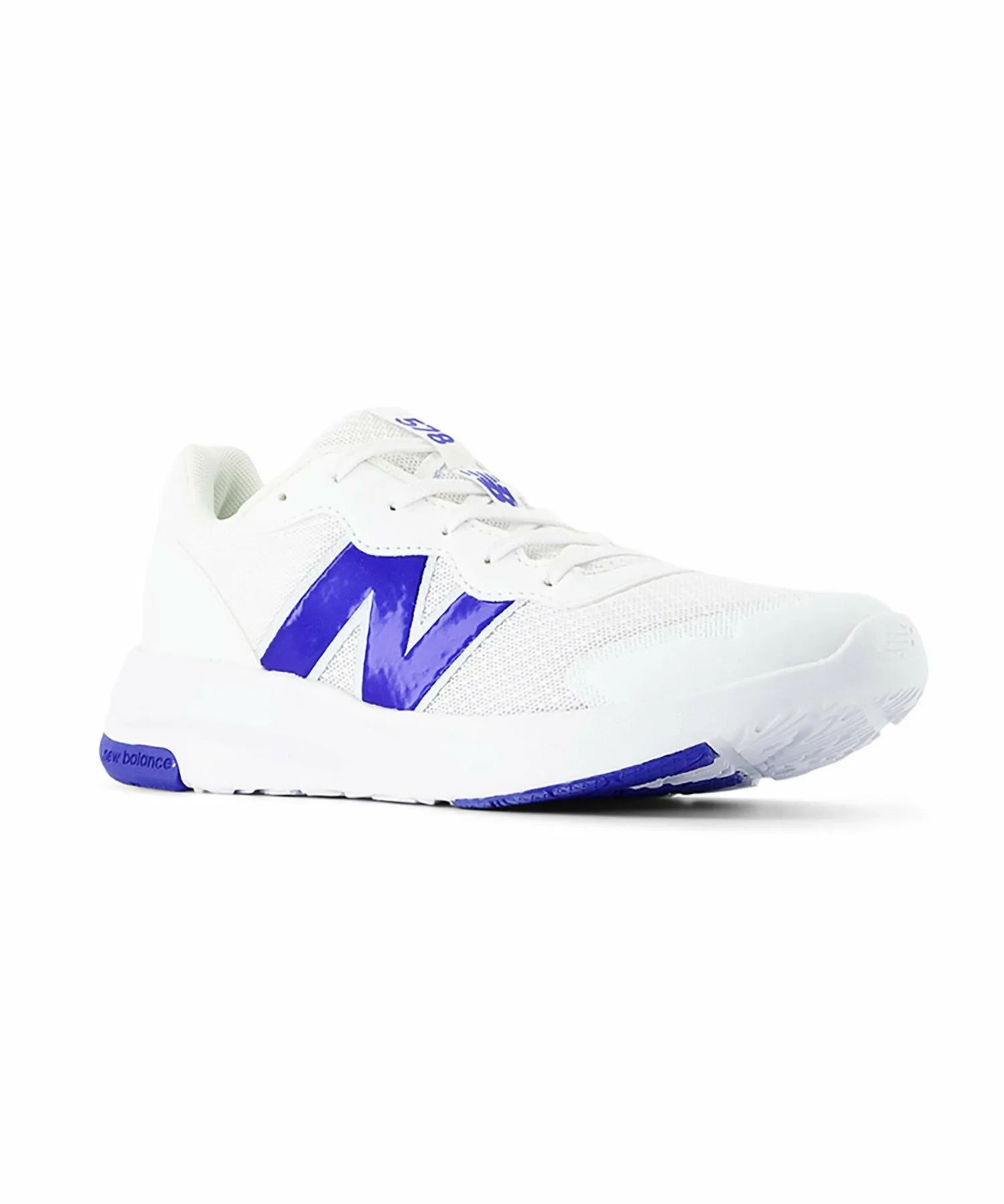 NB GK578OH Детские кроссовки на шнуровке New Balance, White/Blue — фото 2