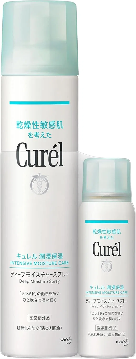 Лосьон для тела Curel 410 мл + 110 мл + спрей Deep Moisture 250 г + 60 г, набор 2 шт — фото 4
