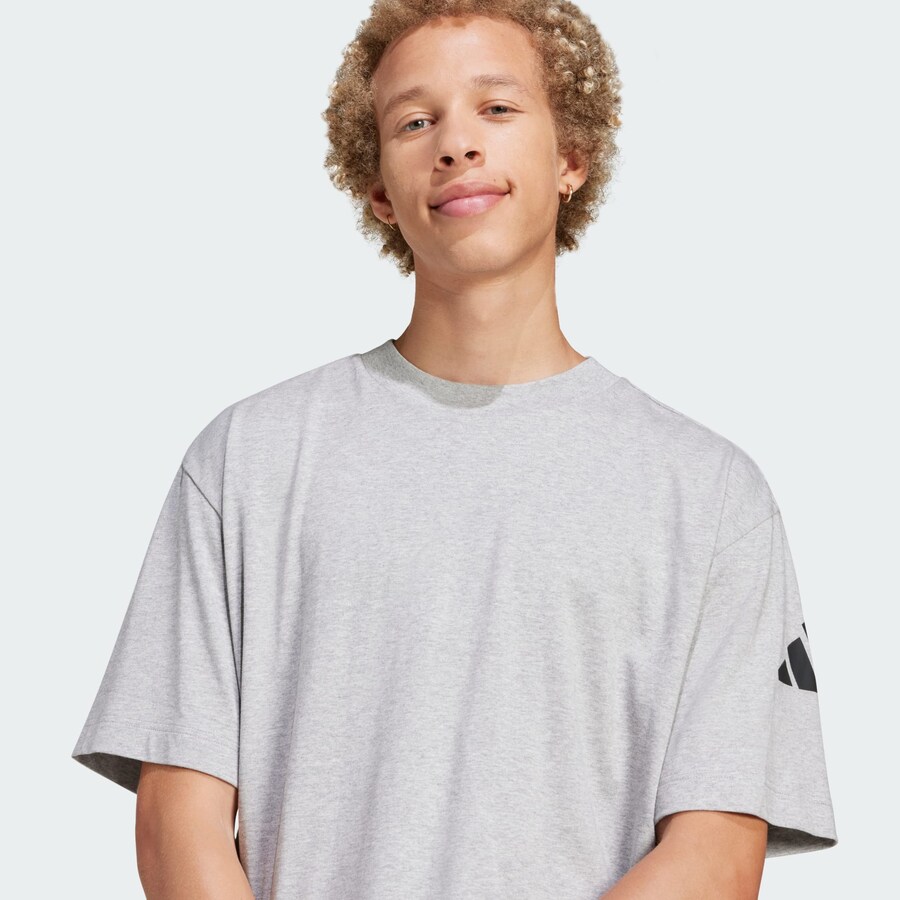 Рубашка для выступлений ADIDAS SPORTSWEAR Essentials, пятнистый серый — фото 3