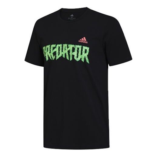 

Футболка soccer/football sports round neck short sleeve black Adidas, черный