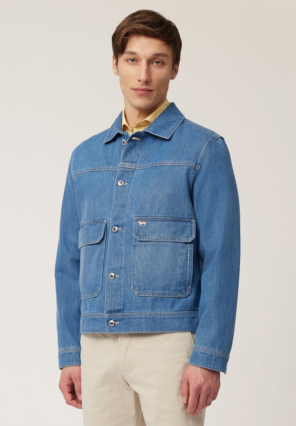 

Джинсовая куртка REGULAR FIT Harmont & Blaine, сине-серый
