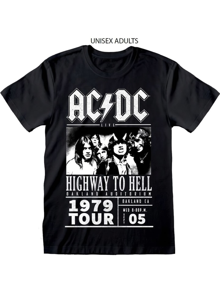 

Футболка Highway To Hell 1979 Tour T-Shirt черного цвета AC/DC, Черный, Футболка Highway To Hell 1979 Tour T-Shirt черного цвета AC/DC
