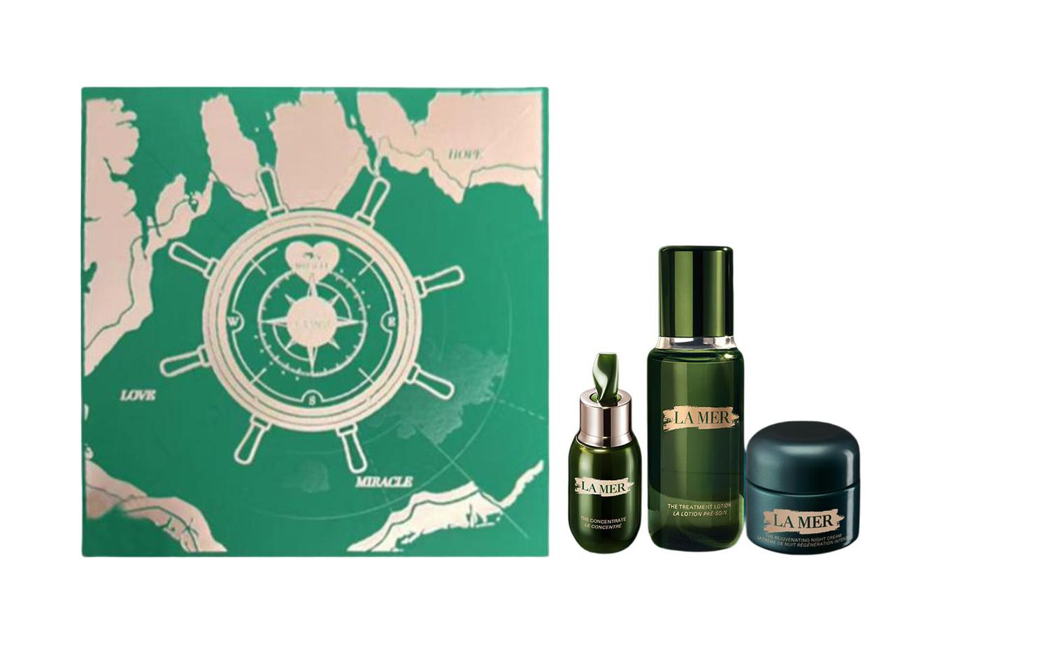 

HAILANZHIMI набор для ухода за кожей днем и ночью успокаивающий увлажняющий 30мл+150мл+15мл LA MER