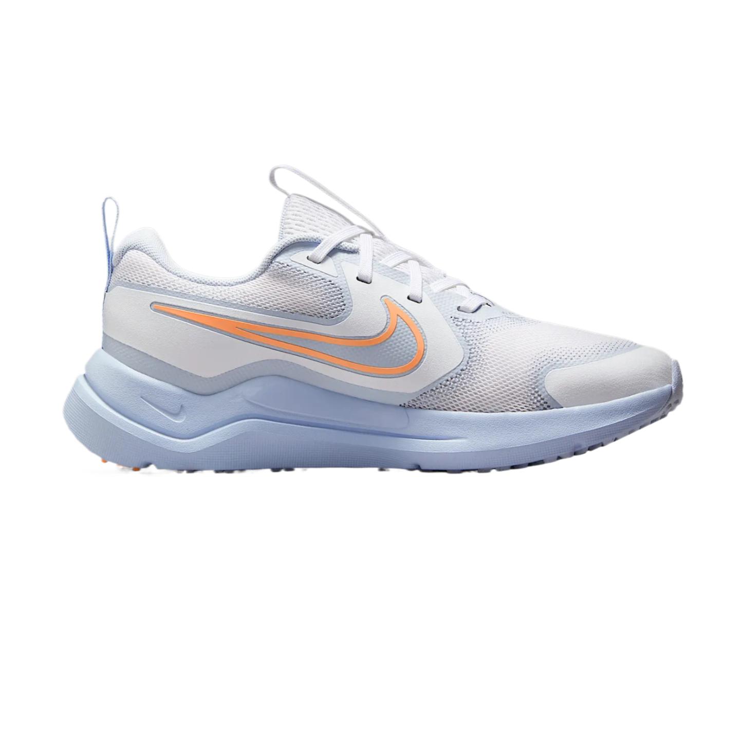 Nike Cosmic Runner детские беговые кроссовки белый/фиолетовый/синий/кремовый/персиковый/красный — фото 2