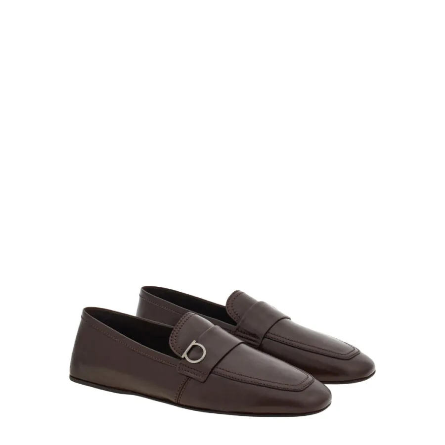 Лоферы на низком ходу Ferragamo с застежкой Gancini — фото 2