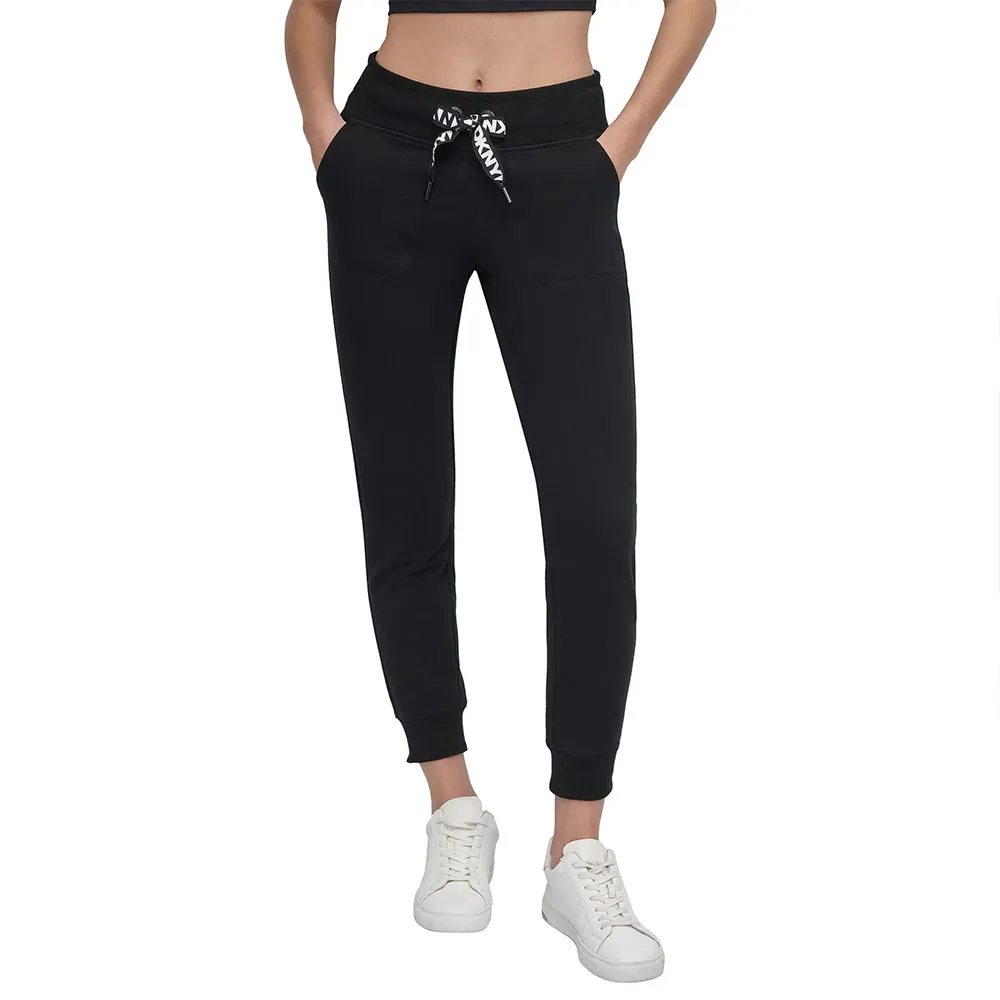

Спортивные брюки DKNY Two Tone Drawcord Cuffed, черный