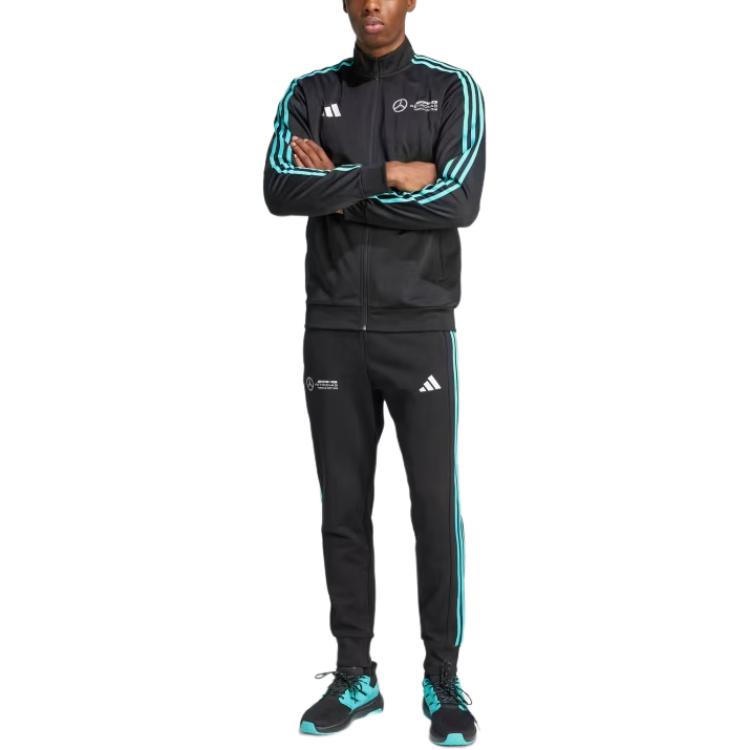 Курка Mercedes-AMG Dna для трека Adidas, черный/белый — фото 4