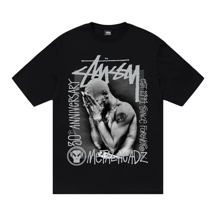 

Футболка Stussy x Goldie Metalheadz 30 'Black', черный