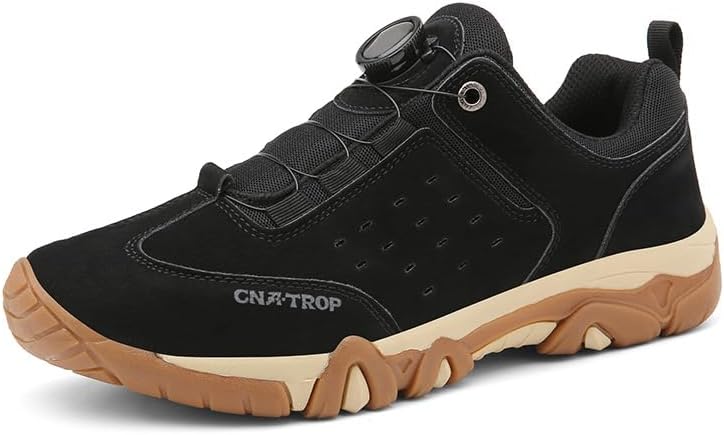 

Мужские походные кроссовки для туризма, трейл-раннинга и прогулок с противоскользящей подошвой, легкие, дышащие спортивные кеды для весны и осени, с конструкцией spin lock Qacksv, черный