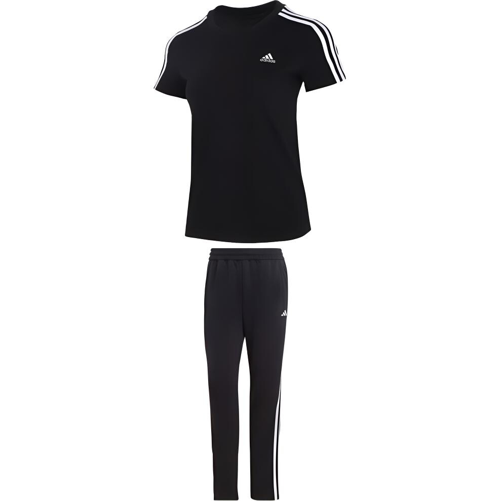 

Повседневный комплект женский черный Adidas