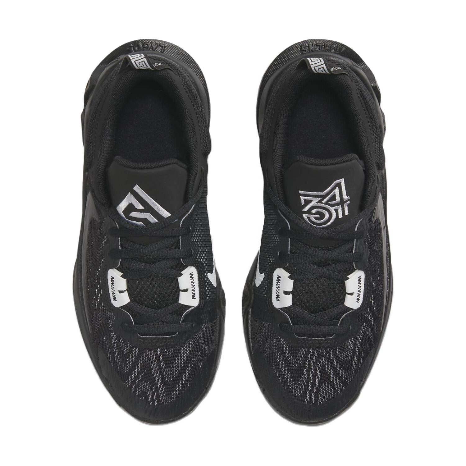 Кроссовки Nike Giannis Immortality 2 GS 'Black Wolf Grey', черный/красный — фото 4
