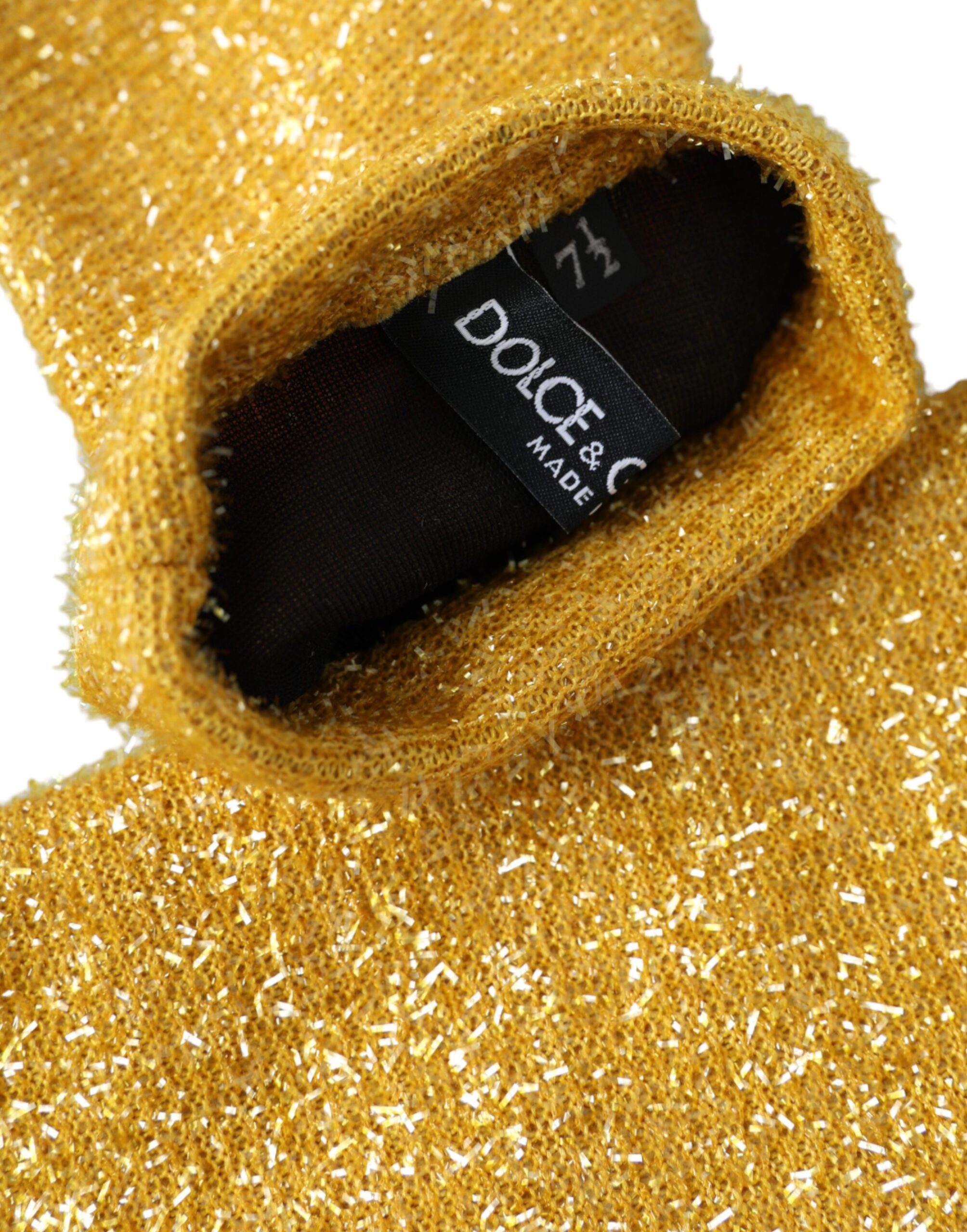 Перчатки Fantasia с золотым люрексом, длина до середины руки Dolce & Gabbana — фото 4