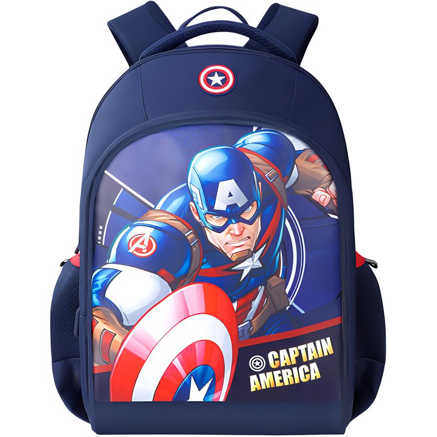 

Disney Детский рюкзак из полиэстера с полиуретановой спинкой, Captain America Navy Blue
